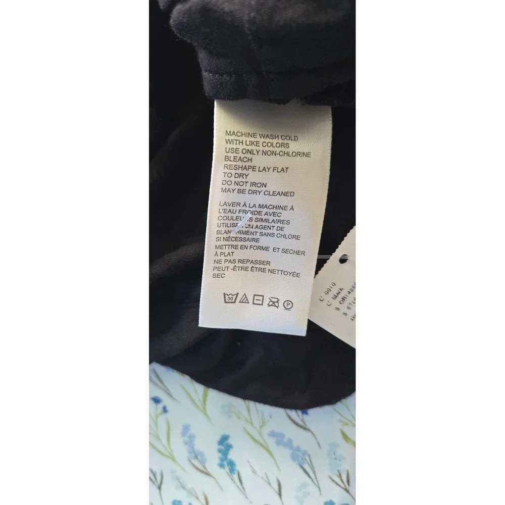 Free People Black One‎ Shoulder Tie Front Crop Top OB1486668 NWT Womens Size S